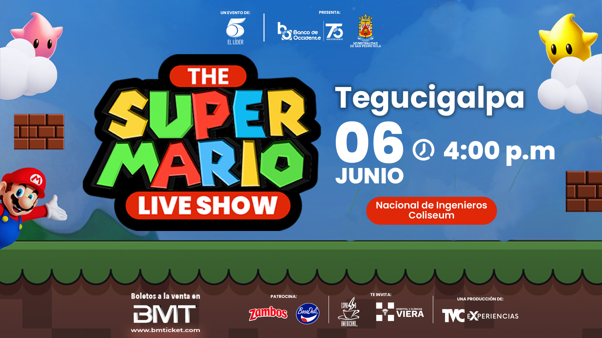The Super Mario Live Show Tegucigalpa